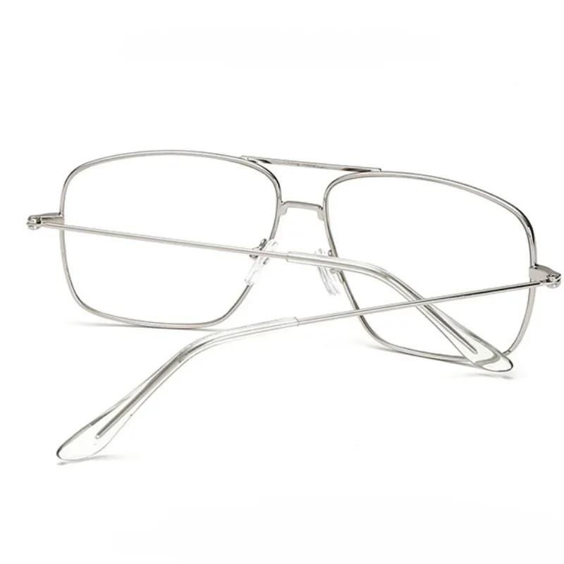 Ultralight Unisex Design Clear Lens Eyeglasses Oversized Frame for Women Anti-blue Light Transparent Anti-radiation Glasses Flat Mirror Eyeglass