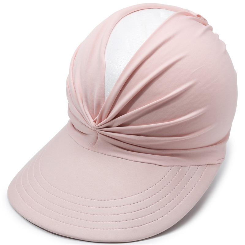 Fashion Summer Beach Hat Women's Sun Visor Sun Hat Anti-ultraviolet Elastic Hollow Top Hat New Casual Caps