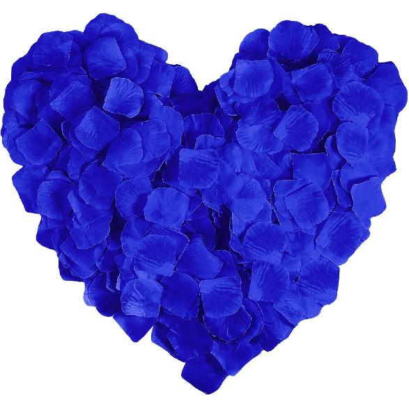LZXD 1000 Pieces Black Artificial Silk Rose Petals Flower Decoration Wedding Party Color Black