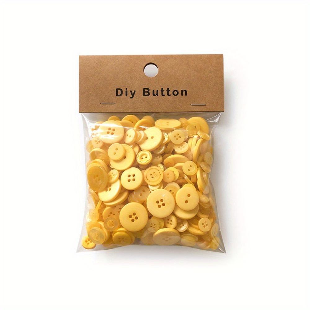 1Box Mixed Size & Color Resin Buttons for Sewing, Scrapbooking, DIY Crafts - Assorted Styles, Durable & Lightweight for Clothing