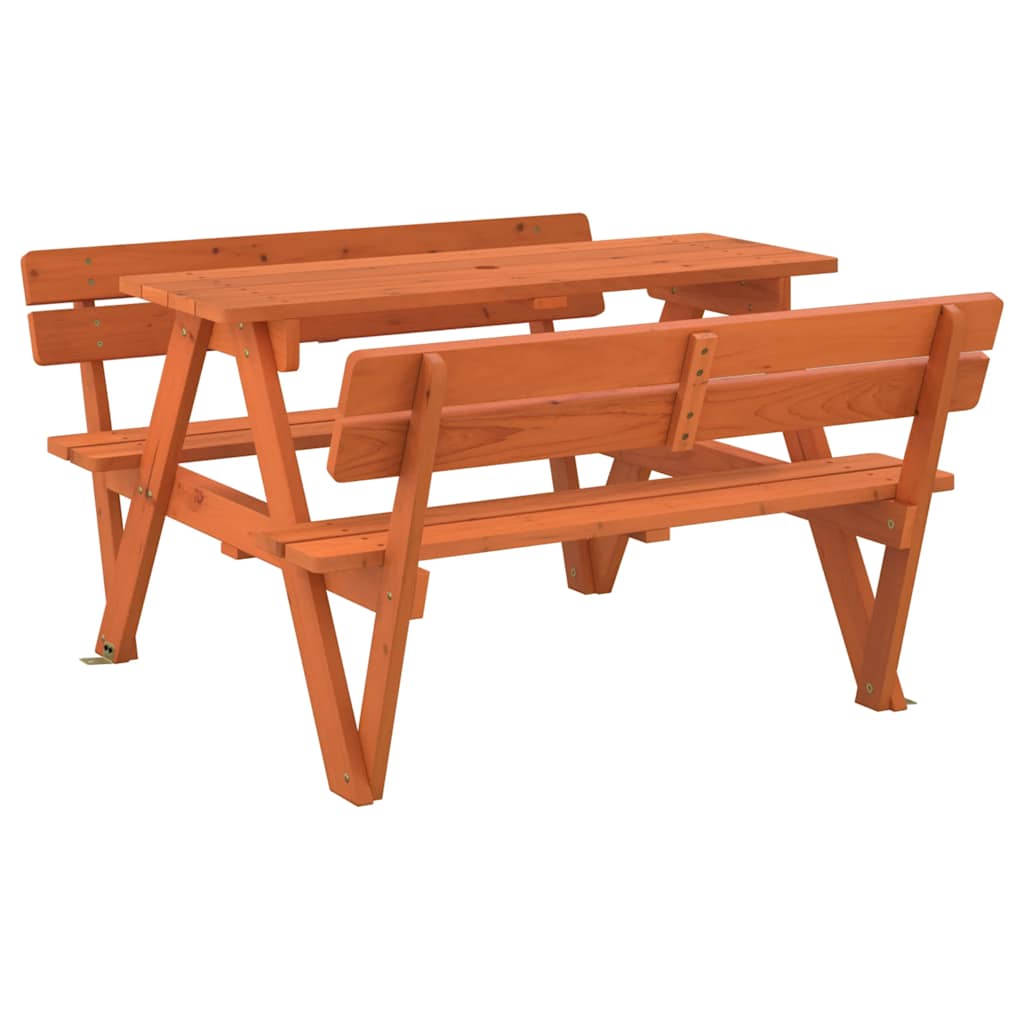 Vidaxl Picknicktafel Voor 4 Kinderen, Met Gat Voor Parasol, Spar