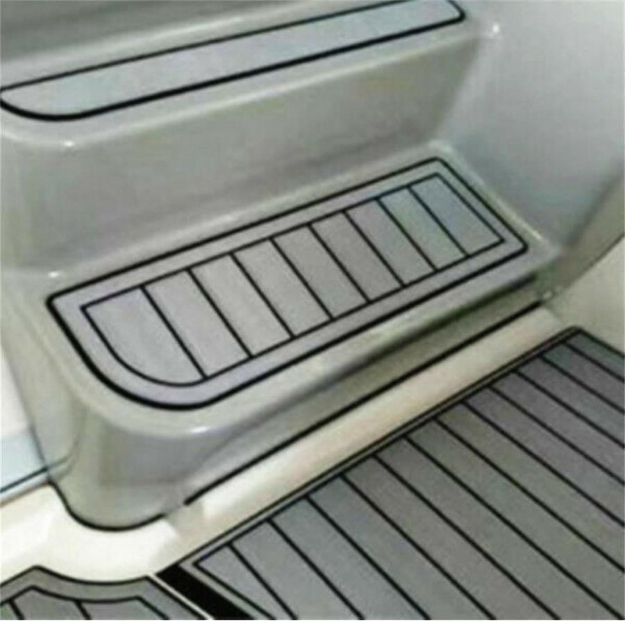 5 рулонов EVA тиковое покрытие для палубы, бордюр для лодки, морское напольное покрытие, ковер, самоклеящаяся лента, 5,8 см x 240 см x 6 мм, аксессуары для яхты, лодки