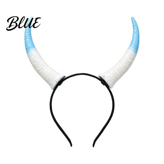 Accesorios de Cuernos a Presión Diadema de Carnero de Halloween Tocado de Diablo Desmontable para Estética Oscura Cuernos de Demonio Fiesta de Carnaval Festival Cosplay