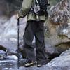 SWAMP AREA American Rivet Hiking Pants for Men, Spring And Autumn Trendy Cargo Pants, Casual Versatile Wrinkled Trousers KS2503 Black M
