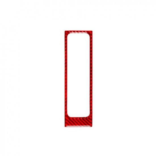 Red Carbon Fiber Interior Armrest Console Cover Trim For BMW 5 Series E39 M5