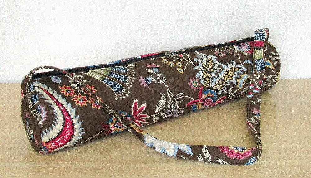 Men's or Women's Yoga Mat Bag, Handmade Cotton Sport Gym Carry Bag, Pilates Mat Bag, Carrier Bag, Adjustable Strap Bag