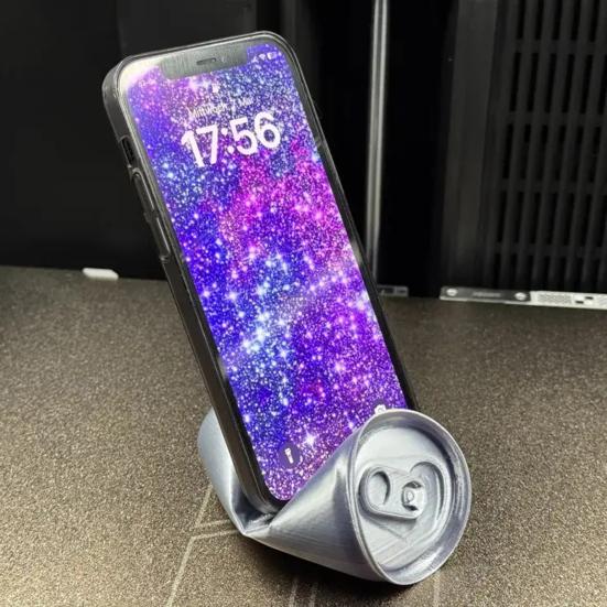 Yousheng Soda Can Phone Stand 3D Printed Crushed Can Phone Holder Universal Smartphone Stand for Desk Nightstand Shelf