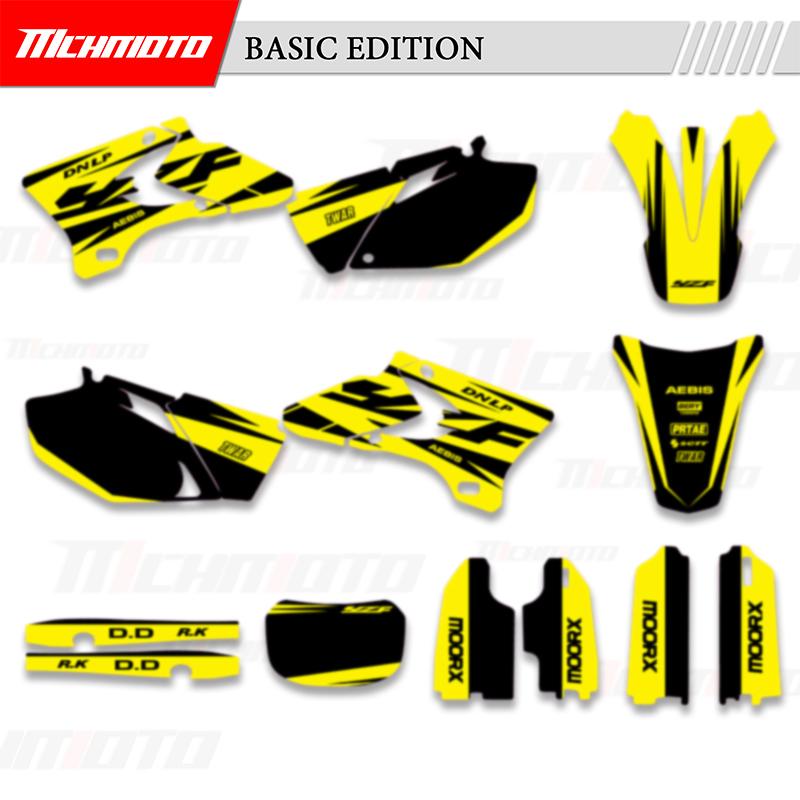 MCHMFG For YAMAHA YZ250F YZ450F 2003 2004 2005 Motorcycle Team Graphics Background Decal Sticker Kit YZF 250 450 YZF 450