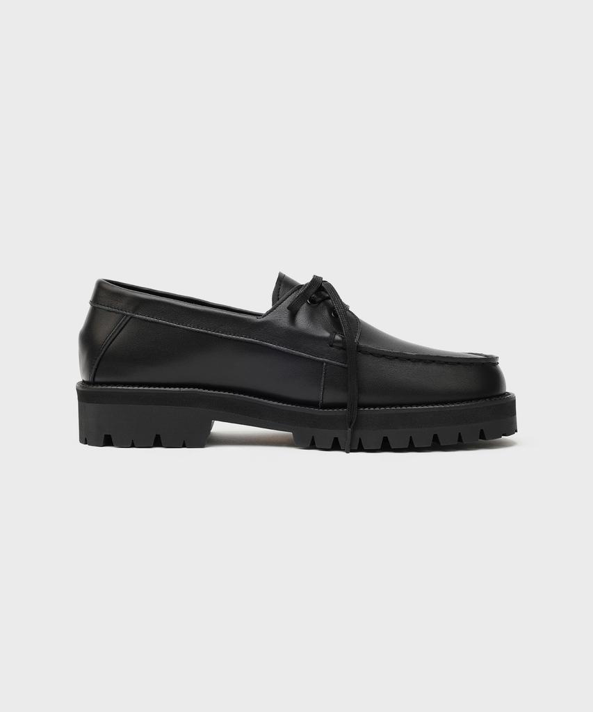 Firenze Atelier [Vibram] Standard Casual Sole Boat Shoes 5099 [Kip Black]