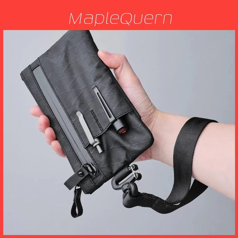 Porte-cartes multifonction en nylon avec matériau imperméable pour le rangement de voyage et les clés