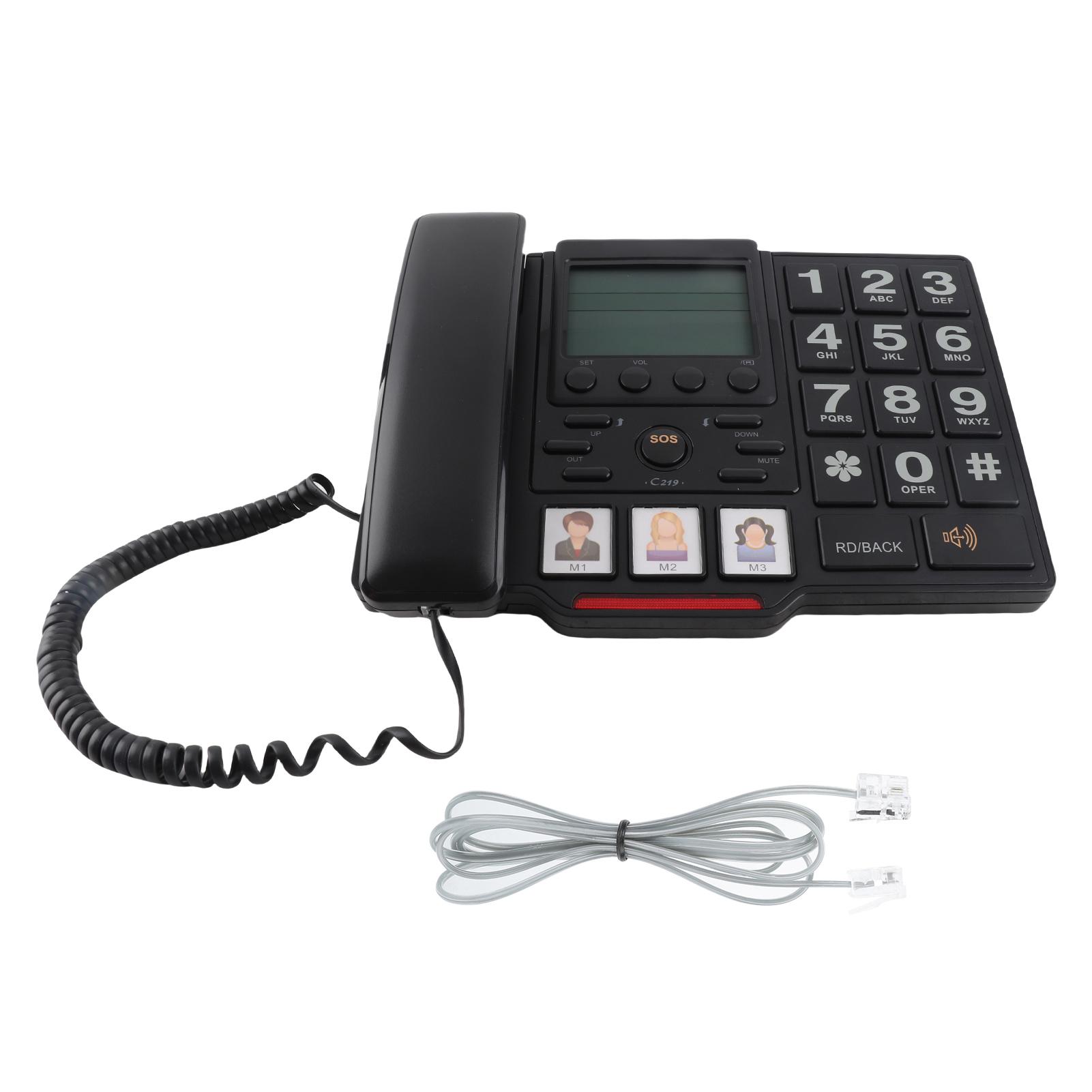 

C219 Home Telephone Caller Identification Number Storage Volume Adjustable