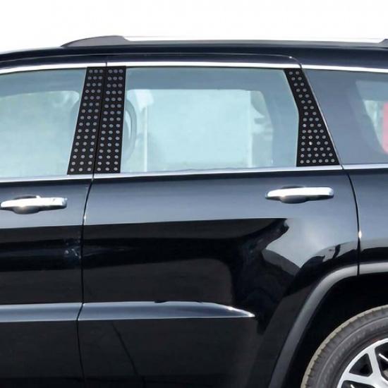 Car Side Window Glass Plllar Decor Cover Overlay For Jeep Grand Cherokee 2011-20