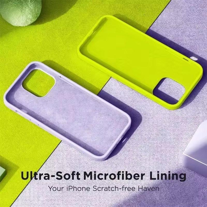 Liquid Silicone Case For Apple iPhone17 Air 15 16E 14 13 12 11 Pro Max Plus Mini XS XR 7/8 SE Phone Official Style Protective Cover