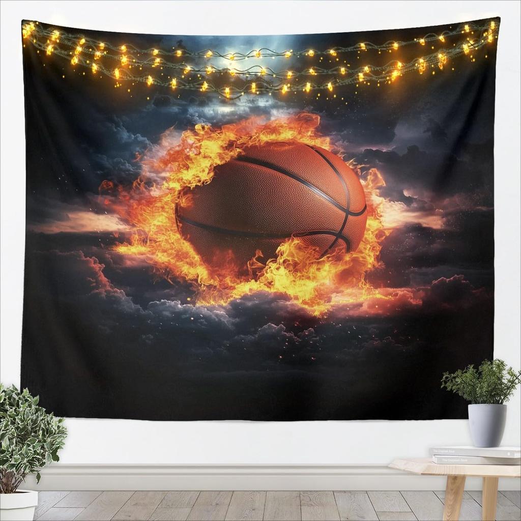 Soccer Tapestrysports Gaming Tapestry For Bedroom White And Black Football Tapestries Large For Kids Adults Sport Themed Hanging