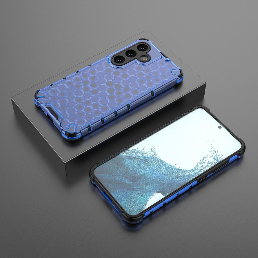 For Samsung Galaxy S24+ Case Reinforced Corner Phone Cover with Honeycomb Design