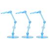 10PCS Action Figure Stand Plastic Translucent Doll Model Support Display Holder Base for 6 Inch Dolls Blue
