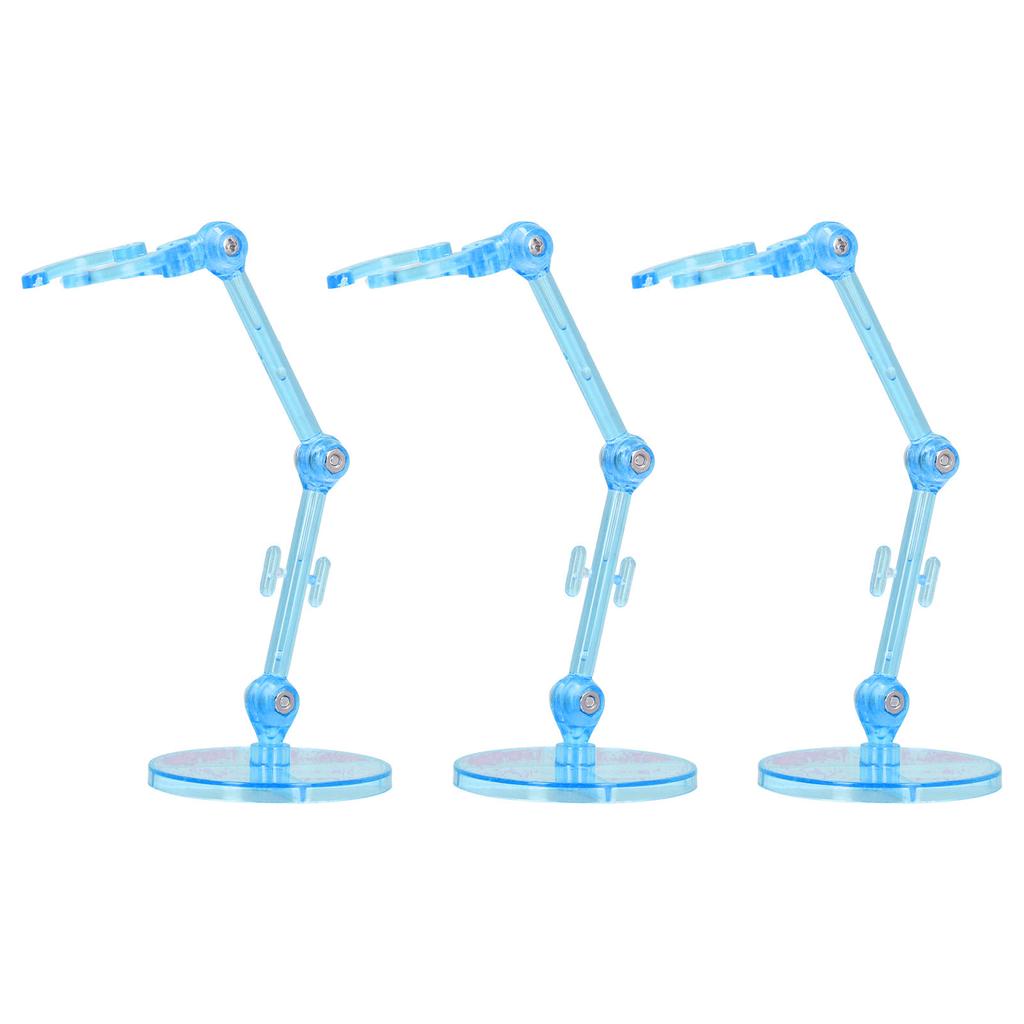 10PCS Action Figure Stand Plastic Translucent Doll Model Support Display Holder Base for 6 Inch Dolls Blue