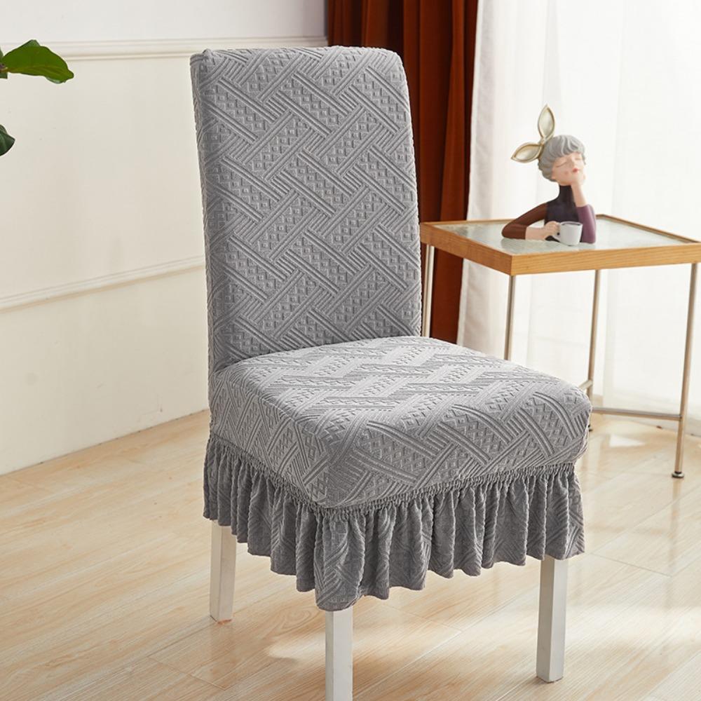 Stretchable Dining Chair Covers Set Universal Fit Thickened Spandex Slipcovers with Backrest for Home Kitchen Office