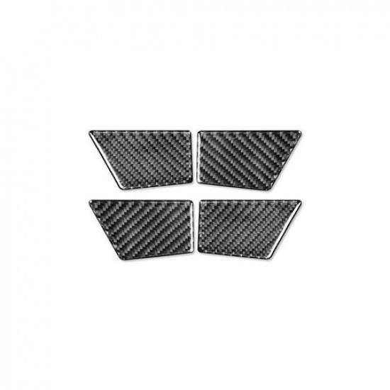 Fit For Ford Fusion 2013-2019 Real Carbon Fiber Inner Door Bowl Cover Trim 4pcs