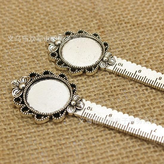 

Ретро двухцветная закладка-линейка, в старинном стиле - 20 мм, 16,3 г, креативный личный подарок