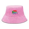Elephant Flag of South Africa Print Bucket Hat , Patriotic Fisherman Cap Lightweight Fit Summer Fishing Hat