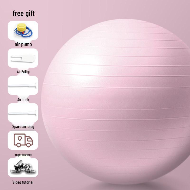 Thickened Explosion-proof Yoga Ball: Fitness, Sensory Training, Maternity & Kids  Education 55cm (Height 150-160cm)