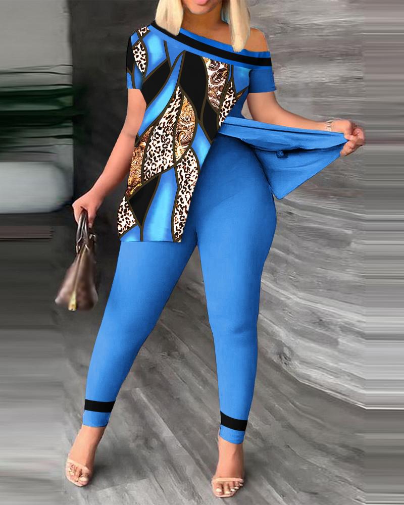 

2024 Осень Женский Европейский и Американский Модный Необычный Комплект из Двух Предметов с Длинными Брюками 3XL