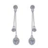 S925 Sterling Silver Tassel Earrings: High-End Moissanite Ear Ornaments and Studs for Women