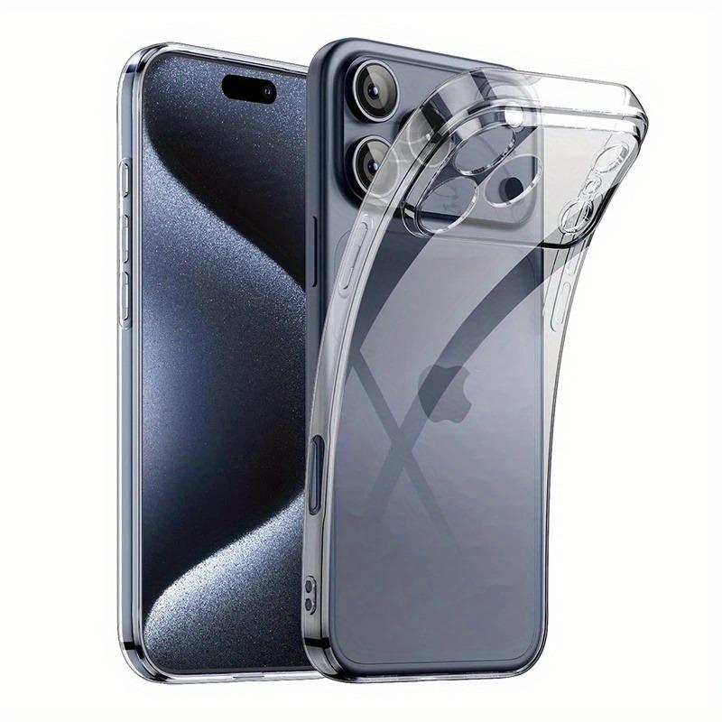Ultra Thin Clear Phone Case For For Iphone 17 16 Pro Max 17Pro Soft Silicone Transparent Cases For For Iphone 1 14 13 17 Pro Max Cover