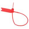 100Pcs Disposable Cable Zip Ties Anti Theft Self Locking Tie Suitcase Shoes Bag Label Tag(Red )