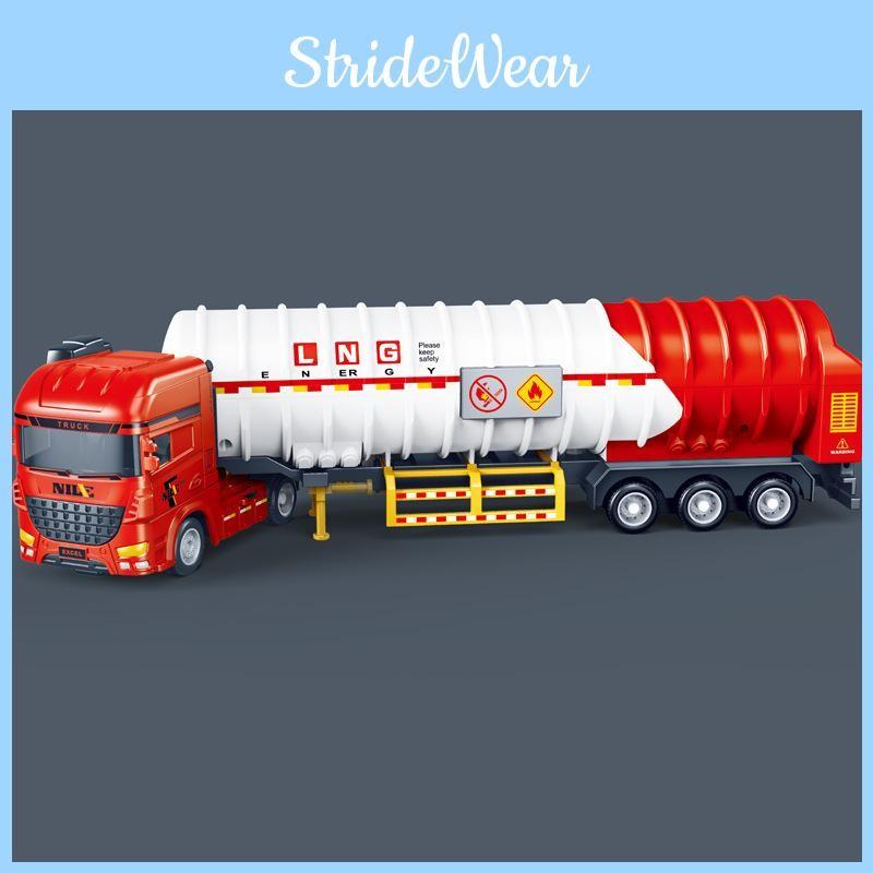 Tank Inertial Oil Truck Toy Child Oil Transport Vehicle Model Boy Gift Holiday