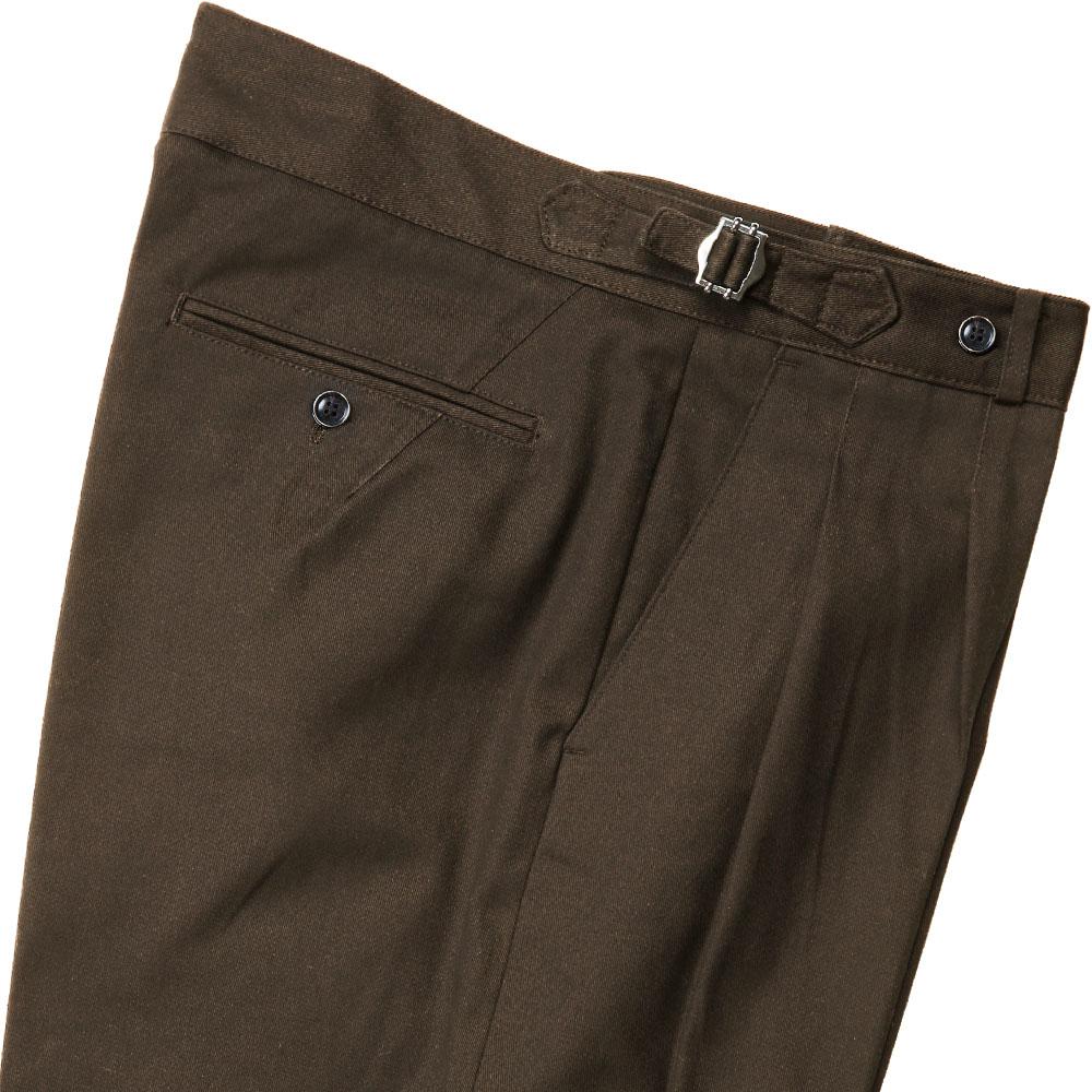 Solti Reve Cotton Washed Trousers (Brown)