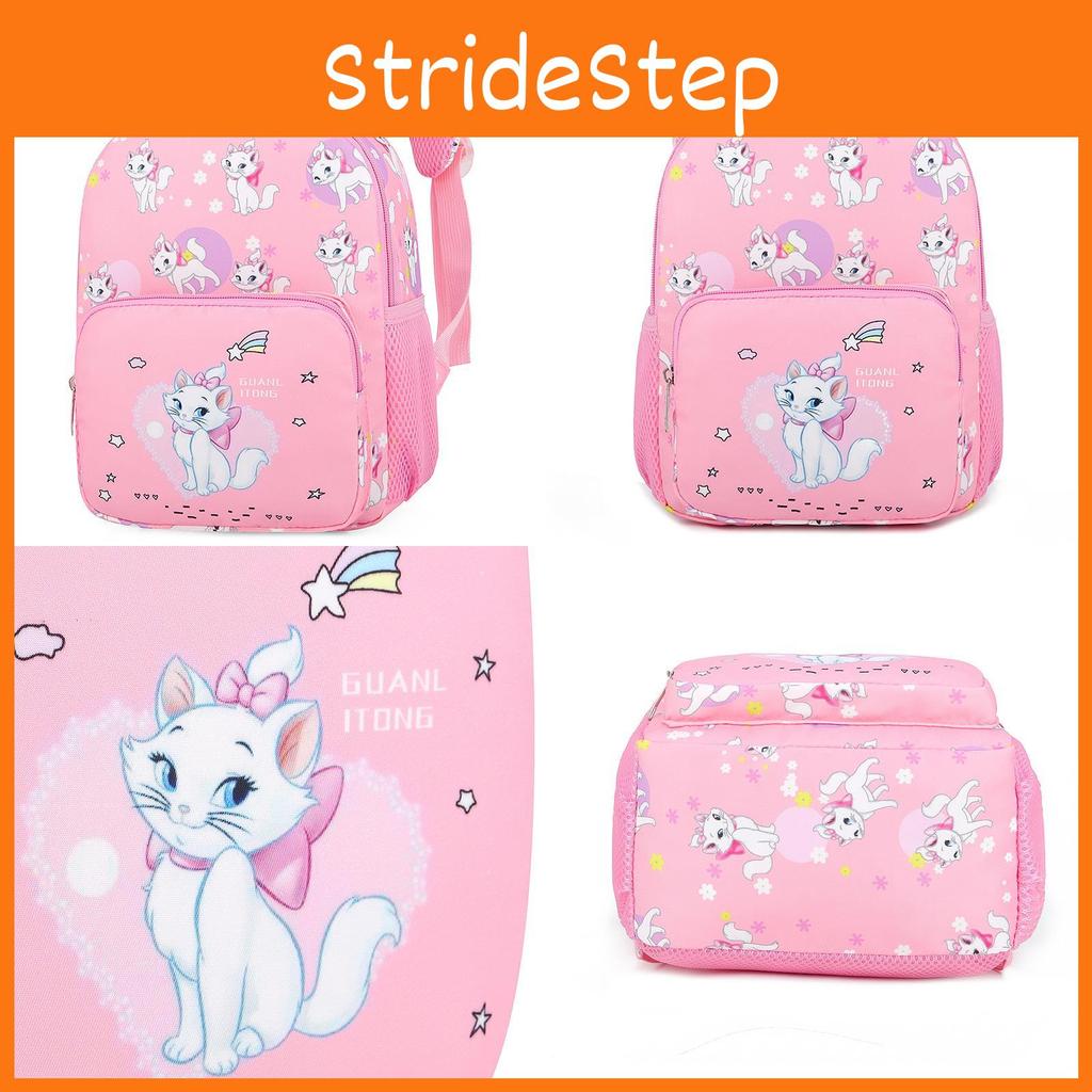 Bow Cute Cat Printed Backpack With Waterproof Nylon Material For Use School