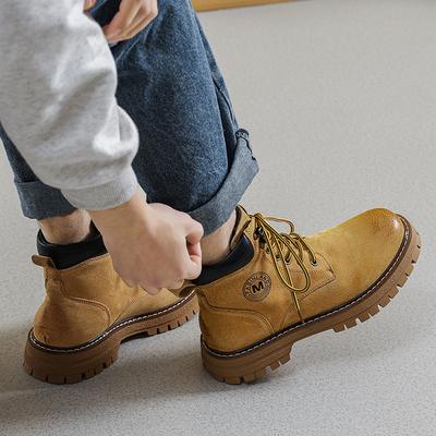 Martin Boots New Spring and Autumn Chinese Help British Breathable Trend Retro Casual Tooling Boots 2025 Direct Sales 6000-F