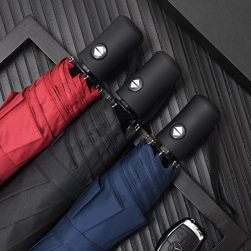 Black Anti-UV Auto-Open Business Gift Umbrella with 8 Ribs