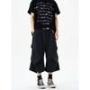 Kisko Simple American-Style Pleated Design Drapey Casual Trousers Unisex High-End Loose Cleanfit Shorts