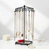 Rotating Jewelry Display Stand Detachable Acrylic Metal Organizers for Necklaces Bracelets Earrings 360 Degree Showcase