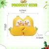 Duck Statues Desktop Ornaments Bookends Cartoon Resin Book Ends Shelf Holders for Bedroom