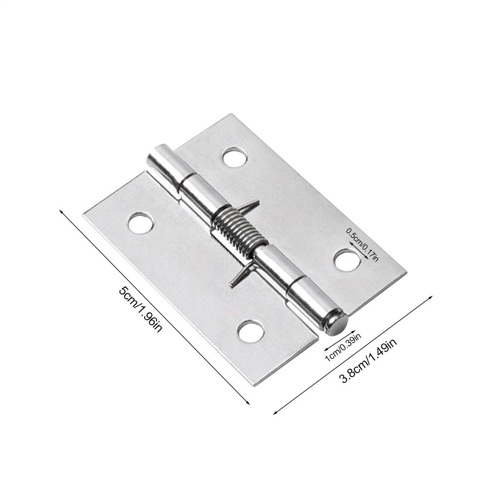 Spring Door Hinges Automatic Rebound Hinge with Spring Stainless Steel Door Window Cupboard Folding Hinges Furniture Hardware