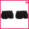 12 Pack Beer Bottle Cooler Sleeves Keep Drink Cold Zip-Up Extra Thick Neoprene Insulated Sleeve Cover Black