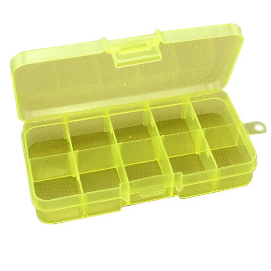 10-Slot Jewelry Rings Ear Stud Holder Beads Storage Box Case Container Organizer