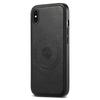 DENIOR For iPhone XS Max Magnetic Case PU Leather Coated PC+TPU Shockproof Phone Cover