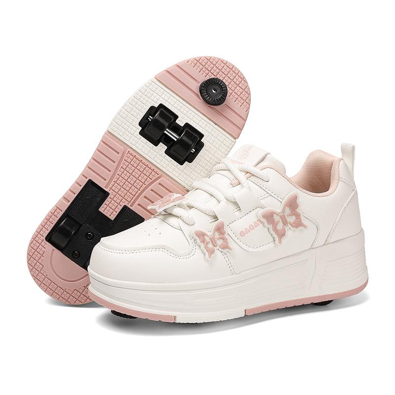 Girls Runaway Shoes Fashion Versatile Four-Wheel
