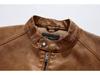 Fourth Generation Men's Leather Jacket - Wash-Faded Style, European Boutique Design, US Sizing