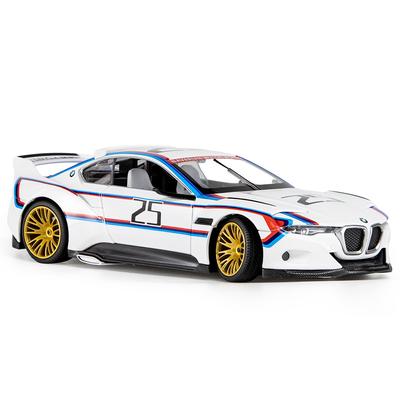 1/24 BMW CSL Alloy Track Racing Car Model Diecasts Metal Toy Car Vehicles Model Simulation Sound and Light Collection Kids Gifts