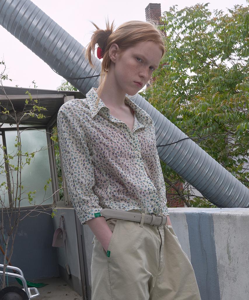 Nokeontencheu 357. Petal Shirt _ Ivory