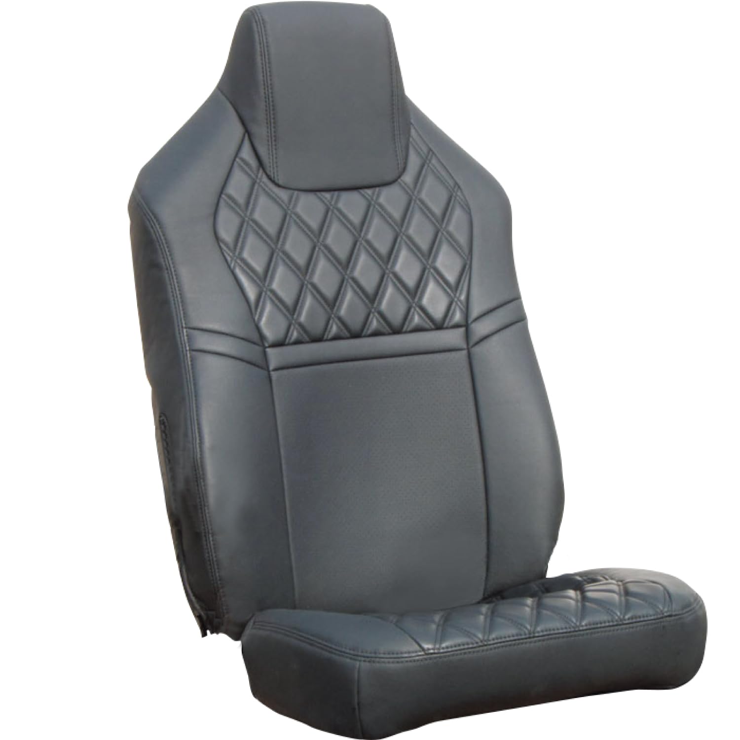 

Jet Inoue COMBI Passenger Seat Cover for Toyota Black with Black 595386 17 Profia, Thread,