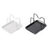 Durable Pot Cover Storage Rack Space-saving Iron Quick Drainage
