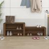 816919 vidaXL Shoe Cabinet Brown Oak 150x35x45cm Engineered Wood