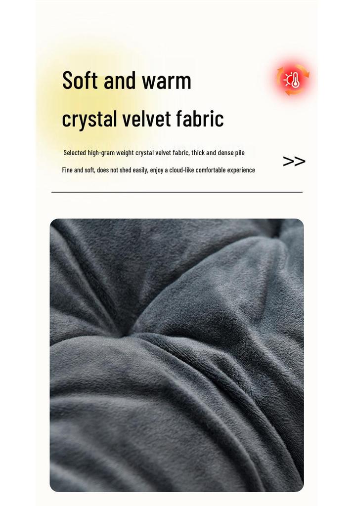 Super Soft Plush Bench & Seat Cushion - Thickened Autumn/Winter Back Support for Office, Lounge, and Rocking Chair